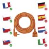 Predlžovací kábel 20 m / 1 zásuvka / oranžový / PVC / 230 V / 1,5 mm2