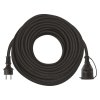 Vonkajší predlžovací kábel 30 m / 1 zásuvka / čierny / guma-neoprén / 230 V / 1,5 mm2