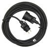 Vonkajší predlžovací kábel 15 m / 1 zásuvka / čierny / guma / 230 V / 1,5 mm2