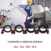 3 fázový vonkajší predlžovací kábel 25 m / 1 zásuvka / čierny / guma / 400 V / 4 mm2