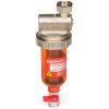 NANOEVO HOT 3/4" 100 mcr rohový mosadzný filter do kúrenia s nerezovým sitom