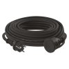 Vonkajší predlžovací kábel 20 m, 1 zásuvka, čierny, guma-neoprén, 230 V, 1,5 mm²