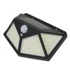Solárne LED svietidlo PNI GreenHouse WS10 s pohybovým senzorom, 100 LED, 600 lm, na stenu