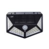 Solárne LED svietidlo PNI GreenHouse WS10 s pohybovým senzorom, 100 LED, 600 lm, na stenu