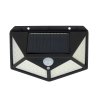 Solárne LED svietidlo PNI GreenHouse WS10 s pohybovým senzorom, 100 LED, 600 lm, na stenu