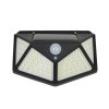 Solárne LED svietidlo PNI GreenHouse WS10 s pohybovým senzorom, 100 LED, 600 lm, na stenu
