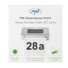 Solárne LED svietidlo PNI GreenHouse WS20 na osvetlenie čísla domu, batéria 600 mAh, na stenu, IPX3