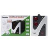 Automatický stabilizátor napätia SilverCloud 2000 VA / 1200 W, 2 × Schuko, dvojitý merač