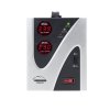 Automatický stabilizátor napätia SilverCloud 2000 VA / 1200 W, 2 × Schuko, dvojitý merač