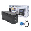 Záložný zdroj UPS SilverCloud SafePC 650AVR, 600 VA / 360 W, LCD, USB, softvér
