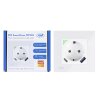 Dvojitá zapustená Wi-Fi zásuvka PNI SmartHome WP202-2, súprava 2 ks s USB a skleneným rámikom