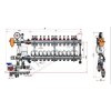 Vykurovacia technika UNIMIX - univerzálna zostava - skriňa  P-MAX 4 - 3/4"xEK; 9cestný; DAB.EVOSTA 2 40-70/130; mosadz – pohľad 2