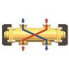 Vykurovacia technika Hydraulický oddeľovač - pre horizontálny distribučný rozdeľovač DN 25 - 3500l/h - akcia – pohľad 2