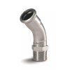 Vykurovacia technika Prechodový oblúk 45° - s vonkajším závitom - nerez AISI 316 - 22mm-R3/4"
