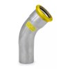 Vykurovacia technika Oblúk 45° PRESS GAS - s jedným zásuvným koncom - 35mm