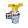 Vykurovacia technika Guľový uzáver plyn - rohový - 3/4"FF; motýľ – pohľad 2