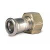 Vykurovacia technika Pripojovacie šróbenie - na ploché tesnenie - nerez AISI 316 - G 5/4"-15mm; mosadz