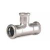 Vykurovacia technika T-kus 90° - redukovaný - nerez AISI 316 - 42-22-42mm