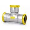 Vykurovacia technika T-kus 90° PRESS GAS - jednoznačný - 22mm
