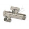 Vykurovacia technika Rohový guľový uzáver - s filtrom - 1/2"x3/8"; bez matice