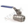 Vykurovacia technika Guľový uzáver závitový - dvojdielny - séria B3; nerez- 2"; L=125mm