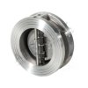 Vykurovacia technika Medziprírubová motýľová spätná klapka - séria D6; nerez - DN 80; L=64mm