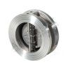 Vykurovacia technika Medziprírubová motýľová spätná klapka - séria D6; nerez - DN 100; L=64mm