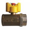 Vykurovacia technika Guľový uzáver plynu G24 - s integrovanou tlak. zátkou a prevlečnou maticou - 1"x5/4"; rohový mimo os