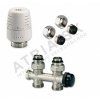 Vykurovacia technika SADA M - Ventil IVAR - termostatická a regulačná armatúra - s prednastavením - 1/2"xEK; 15x1; priame