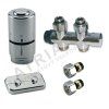 Vykurovacia technika SADA kompaktná kúpeľňová OPTIMA - 1/2"xM24; Cu 15x1mm; priamy; inox