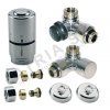 Vykurovacia technika SADA klasik kúpeľnová OPTIMA - trojosová - 1/2"xM24; ALPEX 16x2mm; inox