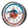 Vykurovacia technika Termomanometer - axiálny- 0 °C až +120 °C; vrátane spätnej klapky 1/4"Fx1/2"M; D80; 0-6bar