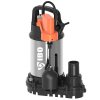 Drenážne čerpadlo FLOW low INOX 0,25, ponorné čerpadlo na čistú vodu, 250W, 10800 l/h, nerezové