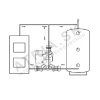 Vykurovacia technika Termoregulačná jednotka - s čerpadlom a spätným ventilom - DN 25; 55 °C – pohľad 2